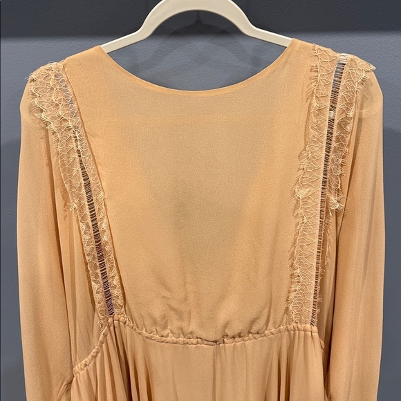 Love Shack Fancy Noelle Dress With Lace Size Large pre loved Flawed - Picture 7 of 12